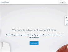 Tablet Screenshot of heidelpay.com